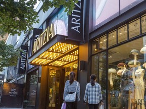 An Aritzia store in Toronto. The retailer reported an unexpected increase in sales for the third quarter as new inventory and higher markdowns drew in customers.