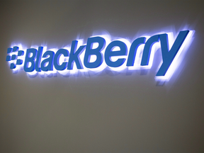 BlackBerry logo sign