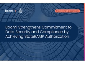Boomi Strengthens Commitment to Data Security and Compliance by Achieving StateRAMP Authorization