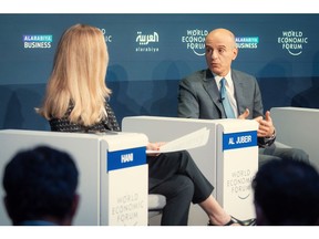 Saudi's Climate Envoy HE Adel Aljubeir emphasizes Saudi Arabia's commitment to global energy and resource security at the World Economic Forum Annual Meeting 2024