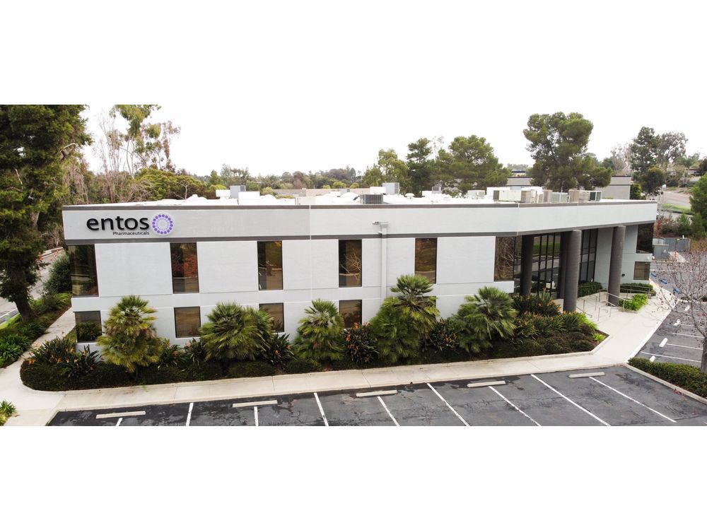 Entos Pharmaceuticals Launches GMP Clinical Manufacturing Facility in