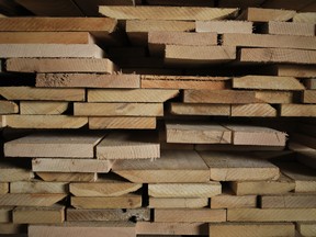 Kiln-dried hardwood lumber inside a sawmill in Kentucky. The success of the homebuilding sector was a surprise last year.