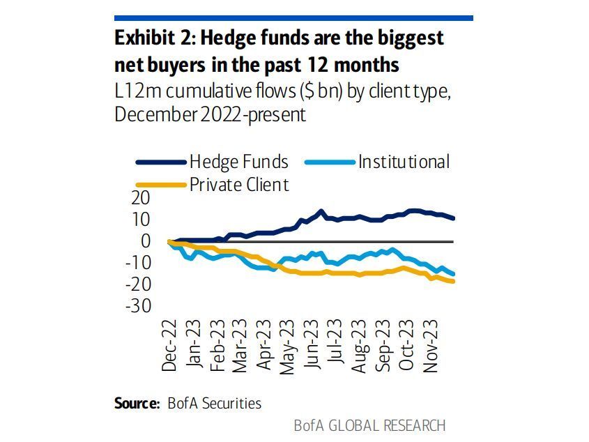 Hedge Funds Cashed In On 2023 Rally That Retail Investors Missed, Bank ...