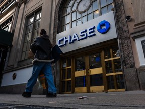 A Chase bank branch in lower Manhattan.