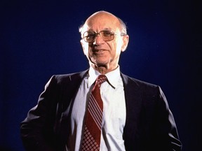 Milton Friedman, 1977.