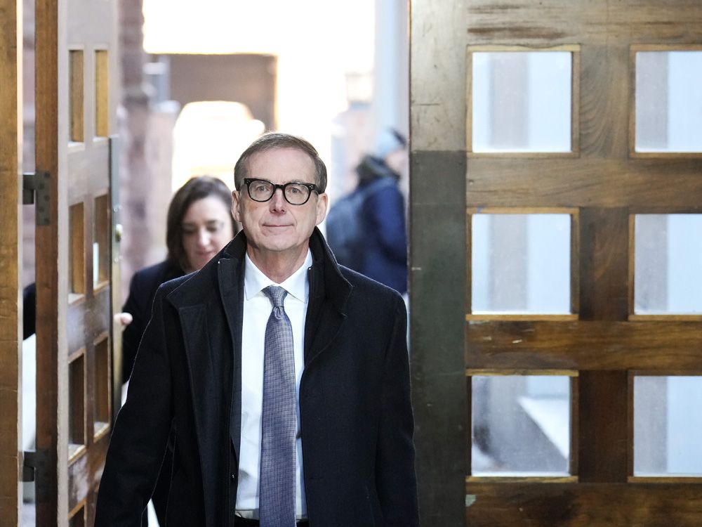 Bank of Canada governor Tiff Macklem arriving for a meeting in Toronto.