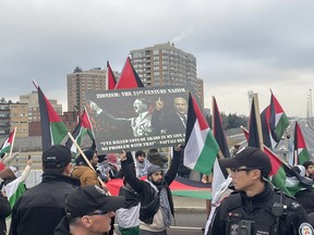 The Avenue Road bridge over Hwy. 401 in North York has proved to be a popular demonstration spot for Pro-Palestinian protesters, prompting police to close the bridge to traffic and leaving area residents to find alternate routes on and off the highway.