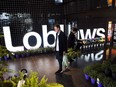A man leaves a Loblaw Cos. Ltd. store in Toronto.