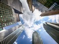 High-rise office buildings in Toronto.