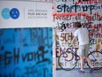 The Plug and Play Accelerator startup business centre, jointly run by newspaper publisher Axel Springer SE and Plug and Play Tech Center, in Berlin, Germany.