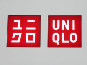 FILE - The logo of apparel giant Uniqlo is seen in Tokyo, Thursday, April 21, 2022. Japanese clothing chain Uniqlo Co. has sued Shein, claiming its hit product, touted on social media as the "Mary Poppins bag," was unlawfully copied by the Singapore-based retailer. The lawsuit, filed in Tokyo District Court Dec. 28, 2023, by Tokyo-based Fast Retailing demands Shein stop selling its product that Uniqlo says looks too much like its Round Mini Shoulder Bag.