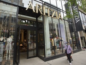 An Aritzia store is seen in Montreal, Tuesday, July 13, 2021.