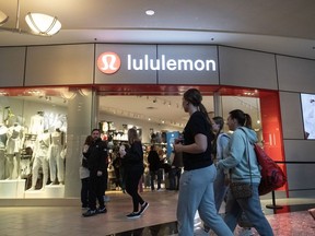 A Lululemon store at the Polaris Fashion Place mall on Black Friday in Columbus, Ohio.