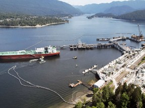 Trans Mountain's Westridge Marine Terminal in Burnaby which will deal with far more tankers once the expanded pipeline goes into service.