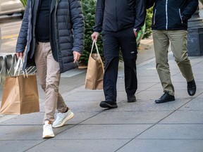 Shoppers in San Francisco
