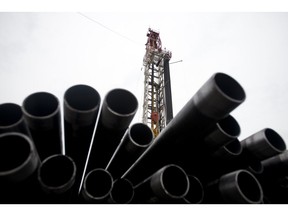 Drilling pipes at an EQT hydraulic fracturing site in Washington Township, Pennsylvania. Photographer: Ty Wright/Bloomberg