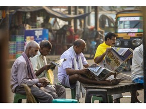 India has a vibrant and competitive media with more than 20,000 newspapers and 300 TV channels. Photographer: Prashanth Vishwanathan/Bloomberg