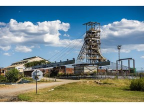 The Impala Platinum Holdings Ltd., also known as Implats, shaft 1 mine tower in Rustenburg, South Africa, on Wednesday, March 10, 2021. South Africa's mining industry employs more than 450,000 workers and contributes about 8% to national gross domestic product.