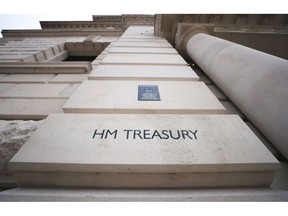 HM Treasury in Westminster, London. Photographer: Hollie Adams/Bloomberg