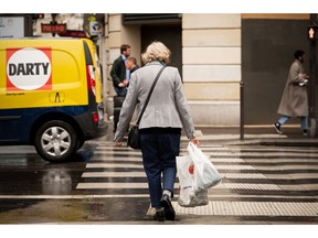A shopper in Paris. Photographer: Benjamin Girette/Bloomberg