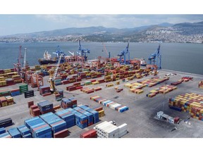The Port of Izmir in Turkey.