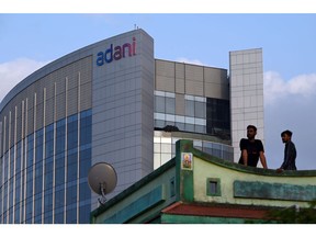 The Adani Group headquarters, back, in Ahmedabad, India, on Wednesday, June 21, 2023. US authorities are looking into what representations Adani Group made to its American investors following a scathing short seller's report that accused the company of using offshore companies to secretly manipulate its share prices.