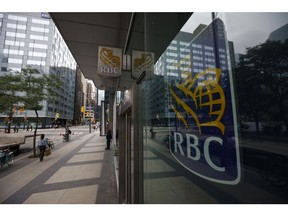 A Royal Bank of Canada branch in the financial district of Toronto on Aug. 24, 2023.