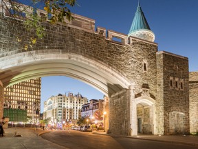 The Saint-Jean Gate in Québec City.