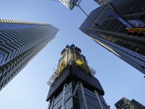 The One condominium and hotel is pictured under construction in Toronto