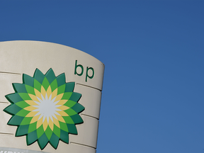 BP energy company sign