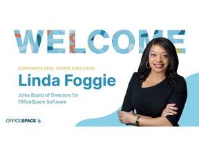 Corporate real estate executive Linda Foggie joins Board of Directors for OfficeSpace Software. Photo: