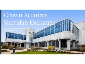 Crown Realty Partners ("Crown") is pleased to announce the acquisition of a two-building complex comprised of 158,000 square feet located in south Mississauga.