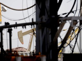 A Diamondback Energy oil rig in Midland, Texas.