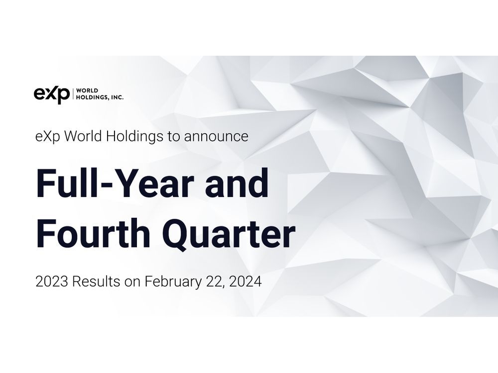 EXp World Holdings To Announce Full-Year And Fourth Quarter 2023 ...