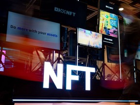 NFT LED signage in Hong Kong