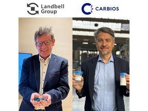 Uwe Echteler, COO of Landbell Group (left), Emmanuel Ladent, CEO of CARBIOS (right)