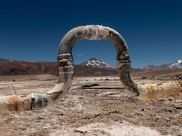 A drill operates in a salt flat to access lithium in Argentina. Lithium and nickel prices have plummeted in recent months after reaching record highs in 2022.