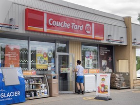 An Alimentation Couche-Tard Inc. convenience store at a gas station in Saint-Lazare, Que.