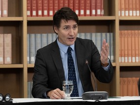 Prime Minister Justin Trudeau at a summit in Ottawa.