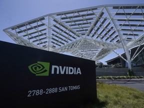 A Nvidia Corp. office building in Santa Clara, Calif.