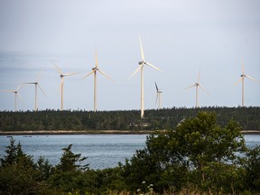 The West Pubnico Point Wind Farm in Lower West Pubnico, N.S.