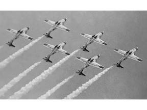 Snowbirds first appearance CIAS 1972. Photo by Richard Dumigan.