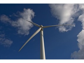 A wind turbine stands at the Avangrid Renewables' Baffin Wind Power Project in Sarita, Texas, U.S., on Wednesday, June 14, 2017. In the cut-throat Texas energy market, the construction of coastal wind turbines--some 900 in all--has had a profound impact. It's been terrific for consumers, helping further drive down electricity bills, but horrible for natural gas-fired generators.