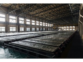Electrolysis vats stand at the Jinguan Copper smelter, operated by Tongling Nonferrous Metals Group Co., in Tongling, Anhui province, China, on Thursday, Jan. 17, 2019. On the heels of record refined copper output last year, China's No. 2 producer, Tongling, says it'll defy economic gloom and strive to churn out even more of the metal in 2019.