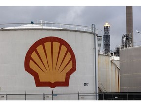 The Shell Pernis refinery in Rotterdam, Netherlands.