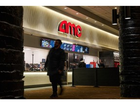 An AMC movie theater in New York, US, on Monday, Feb. 5, 2024. AMC Entertainment Holdings Inc. is scheduled to release earnings figures on February 28.