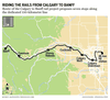 Calgary Banff train route