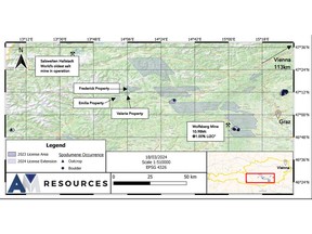 AM Resources properties map