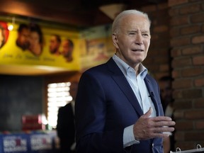 President Joe Biden speaks at a campaign event at El Portal restaurant Tuesday, March 19, 2024, in Phoenix.