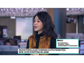 The narrative of "immaculate disinflation" has more room to run, which is why investors should continue to be bullish on risk assets, says BlackRock's global chief investment strategist. "We continue to be pro risk at this juncture," Wei Li tells Bloomberg Television.